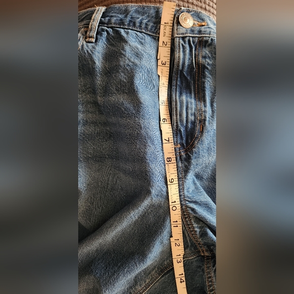 American Eagle Jeans Womens Sz 20x29 Plus 90s Straight Stretch Blue - Picture 5 of 10